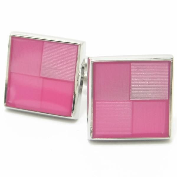 全3色・グラデーションのカラフルスクウェアカフス(カフリンクス/カフスボタン)