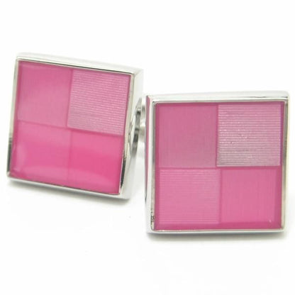 全3色・グラデーションのカラフルスクウェアカフス(カフリンクス/カフスボタン)