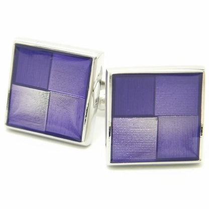 全3色・グラデーションのカラフルスクウェアカフス(カフリンクス/カフスボタン)