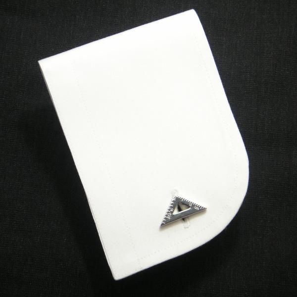 ミニだけど測れちゃうセンチとインチの三角定規のカフス(カフリンクス/カフスボタン)