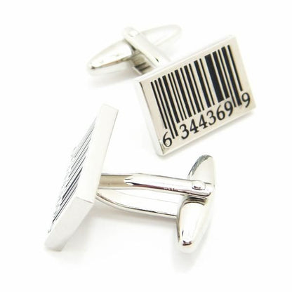 ピピッとバーコードのカフス(カフリンクス/カフスボタン)