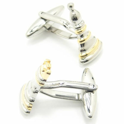 キングとクィーンのチェスのカフス(カフリンクス/カフスボタン)