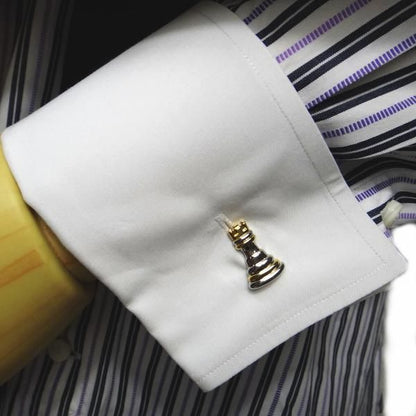 キングとクィーンのチェスのカフス(カフリンクス/カフスボタン)