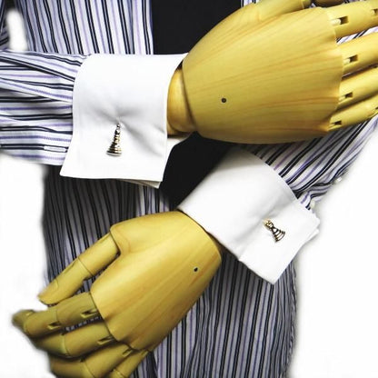 キングとクィーンのチェスのカフス(カフリンクス/カフスボタン)