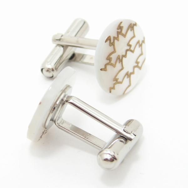 【受注生産】桜模様の蒔絵カフス(カフリンクス/カフスボタン)