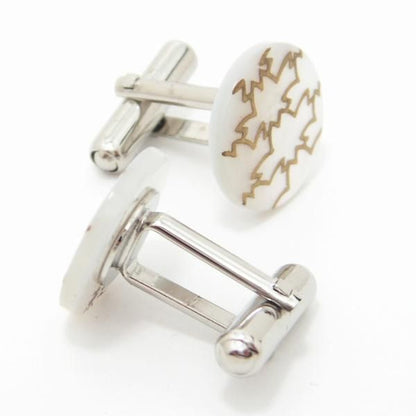 【受注生産】桜模様の蒔絵カフス(カフリンクス/カフスボタン)