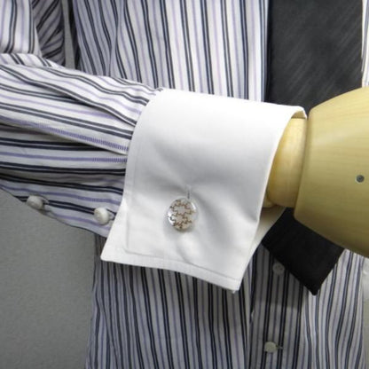 【受注生産】桜模様の蒔絵カフス(カフリンクス/カフスボタン)