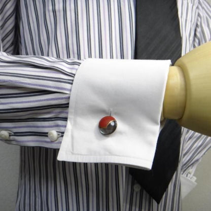 【受注生産品】赤富士の蒔絵カフス(カフリンクス/カフスボタン)