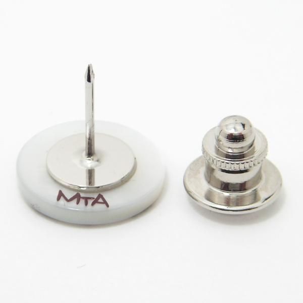 【受注生産品】伊藤若冲の蛙・白蝶貝タイタック(ピンブローチ)