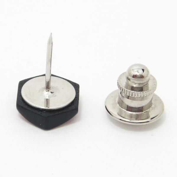 ストライプ・桧漆塗タイタック(ピンブローチ)