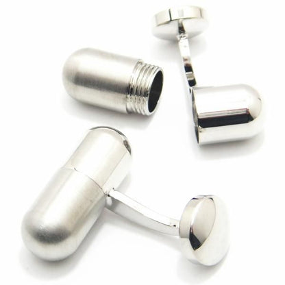 何を入れるかは貴方のセンス次第!!ピルケースのカフス(カフリンクス/カフスボタン)