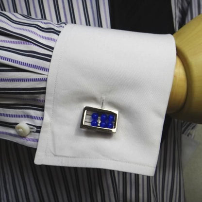 全2色・Abacusキャッツアイのそろばんカフス(カフリンクス/カフスボタン)