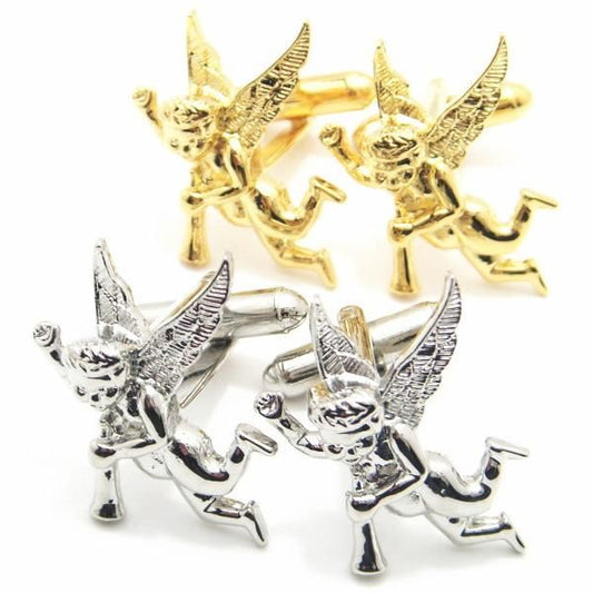 全2色・陽気な悪戯キューピッドのカフス(カフリンクス/カフスボタン)