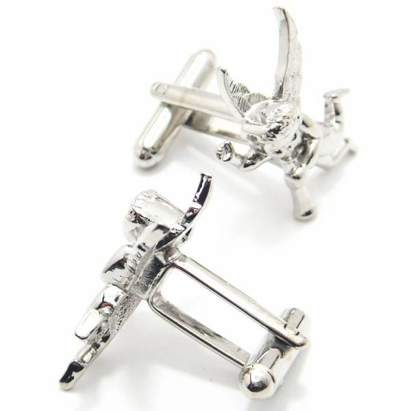 全2色・陽気な悪戯キューピッドのカフス(カフリンクス/カフスボタン)