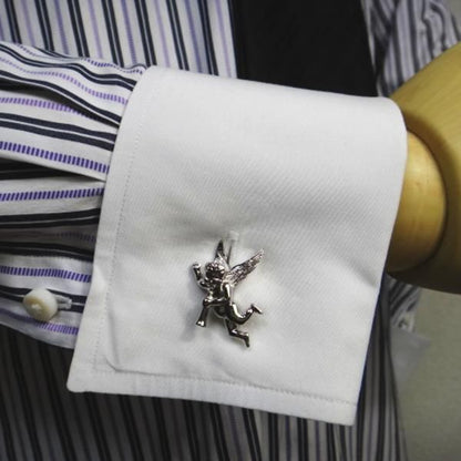 全2色・陽気な悪戯キューピッドのカフス(カフリンクス/カフスボタン)