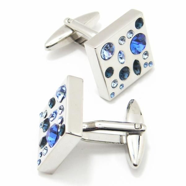 全3色・目立ってナンボ!!カラーストーンの欲張りカフス(カフリンクス/カフスボタン)