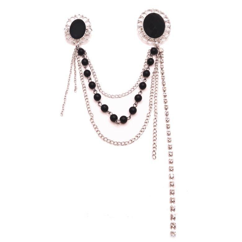 ラペルピン・ヨーロピアンデザインのダブル・ラペルブローチ