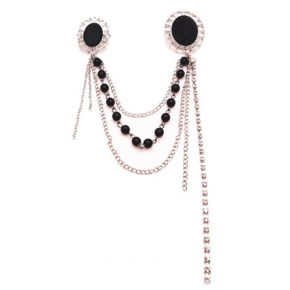 ラペルピン・ヨーロピアンデザインのダブル・ラペルブローチ