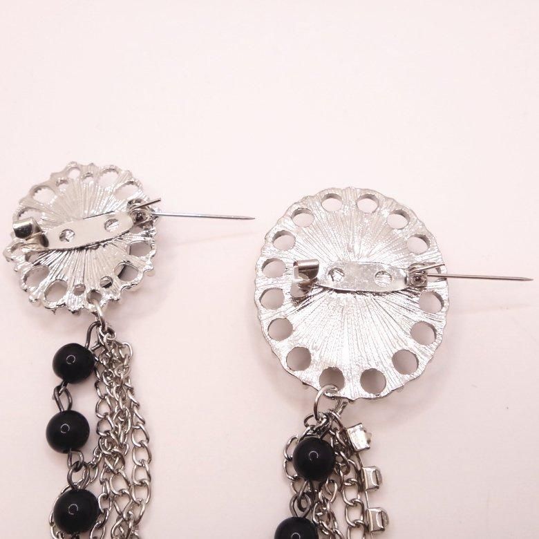 ラペルピン・ヨーロピアンデザインのダブル・ラペルブローチ