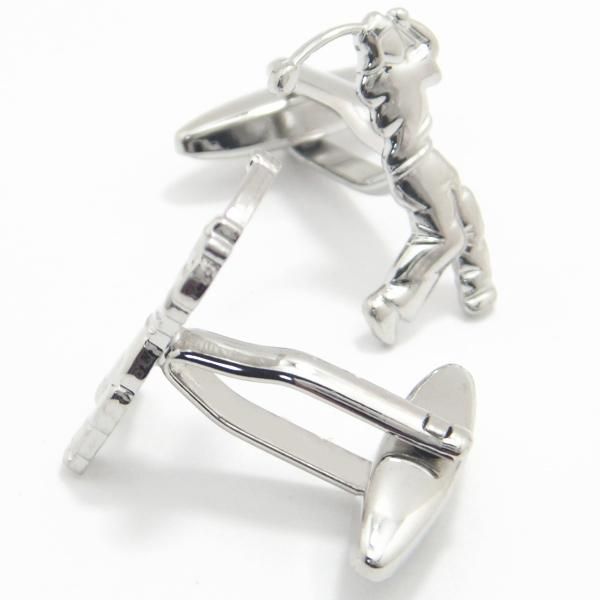 ナイスショット!!ゴルファーのシルエットカフス(カフリンクス/カフスボタン)