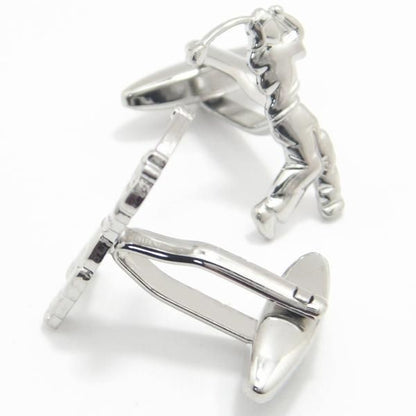 ナイスショット!!ゴルファーのシルエットカフス(カフリンクス/カフスボタン)