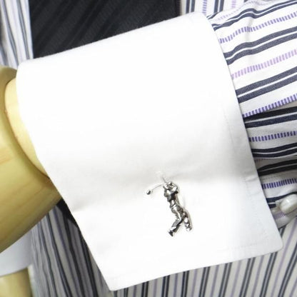 ナイスショット!!ゴルファーのシルエットカフス(カフリンクス/カフスボタン)