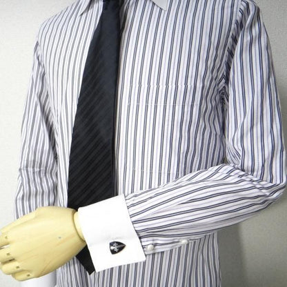 ブラック・クロス・シールドのカフス(カフリンクス/カフスボタン)