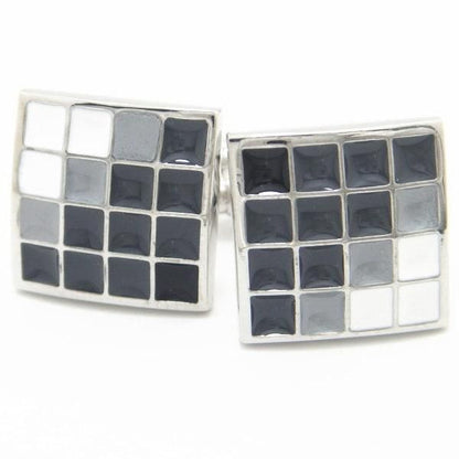 Velaモノトーン・グラデーションチェックのカフス(カフリンクス/カフスボタン)