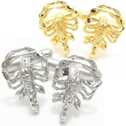 全2色・星座カフス☆蠍座10/24～11/22生まれさんにScorpiusのカフス(カフリンクス/カフスボタン)