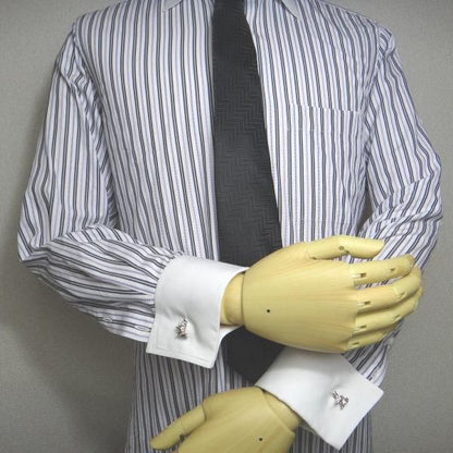 全2色・星座カフス☆水瓶座1/20～2/19生まれさんにAquariusのカフス(カフリンクス/カフスボタン)