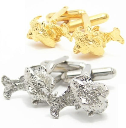 全2色・星座カフス☆魚座2/20～3/20生まれさんにPiscesのカフス(カフリンクス/カフスボタン)