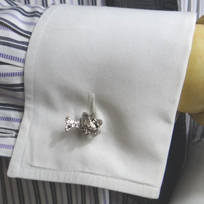 全2色・星座カフス☆魚座2/20～3/20生まれさんにPiscesのカフス(カフリンクス/カフスボタン)