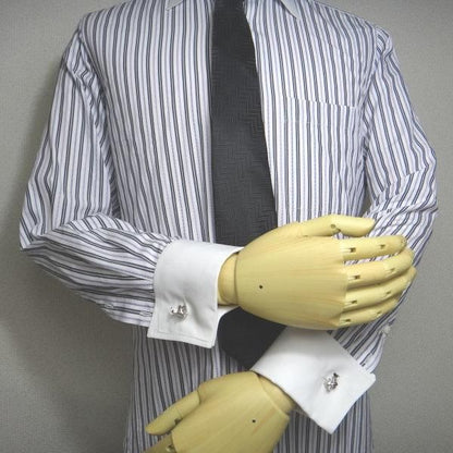 全2色・星座カフス☆魚座2/20～3/20生まれさんにPiscesのカフス(カフリンクス/カフスボタン)