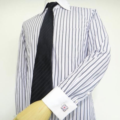 【SoniaSpencer】赤ハート・パープル・ユニオンジャックのカフス(カフリンクス/カフスボタン)