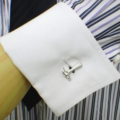 日曜大工のパパにノコギリとハンマーのカフス(カフリンクス/カフスボタン)