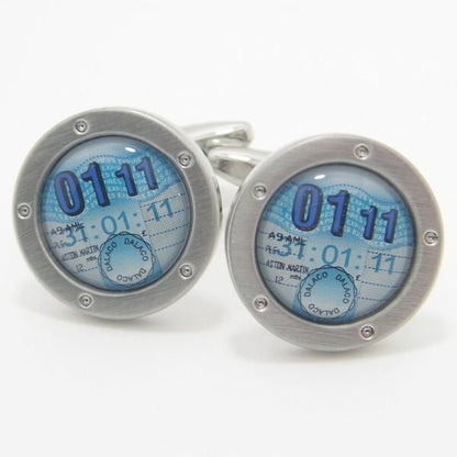 何を計測中かはあなたにおまかせ！ブルーメーターカフス(カフリンクス/カフスボタン)