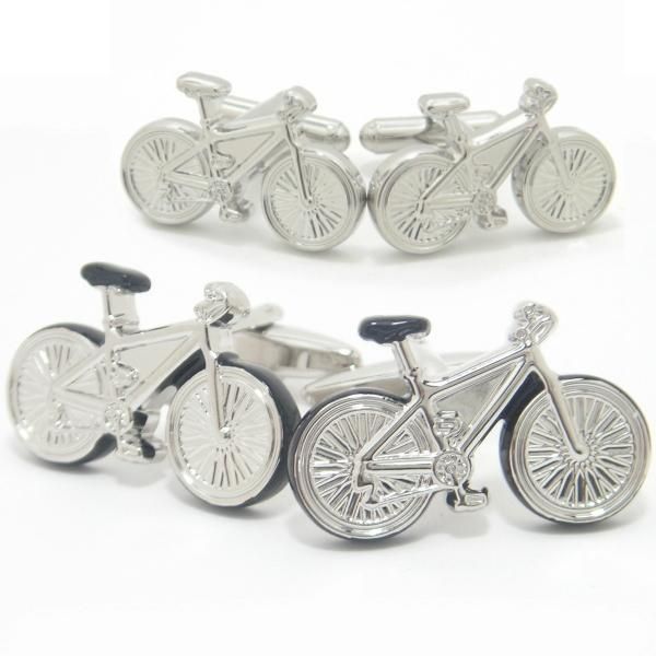 全2色・心地良い風に吹かれながら走りたい自転車のカフス(カフリンクス/カフスボタン)