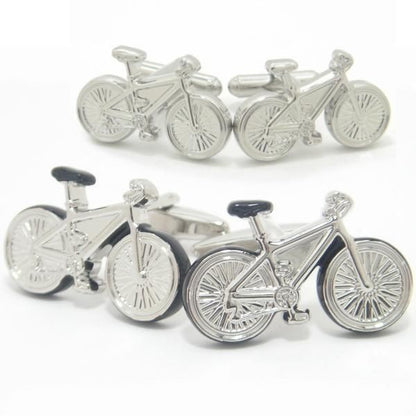 全2色・心地良い風に吹かれながら走りたい自転車のカフス(カフリンクス/カフスボタン)
