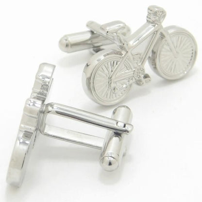 全2色・心地良い風に吹かれながら走りたい自転車のカフス(カフリンクス/カフスボタン)