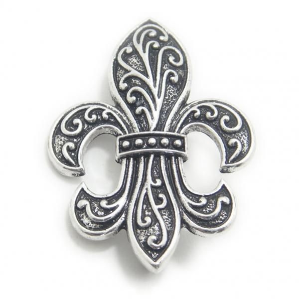 ラペルピン・アンティーク風フルール・ド・リス・ブローチ(ラペルブローチ)