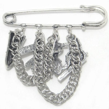 ラペルピン・ライフル・イカリ・弾丸・飛行機の安全ピンブローチ(ラペルブローチ)