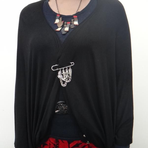 ラペルピン・ライフル・イカリ・弾丸・飛行機の安全ピンブローチ(ラペルブローチ)