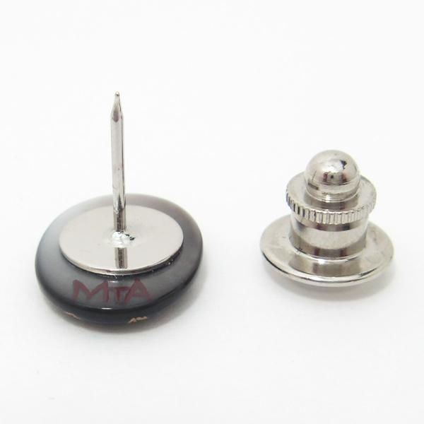 【受注生産品】七宝模様・黒蝶貝のタイタック(ピンブローチ)