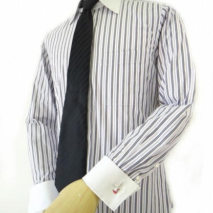 ロックンロールに乗り乗り紅白エレキギターのカフス(カフリンクス/カフスボタン)