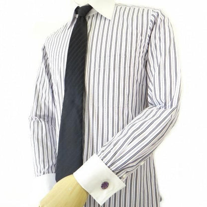 ダブル・パープルのオーバルカフス(カフリンクス/カフスボタン)