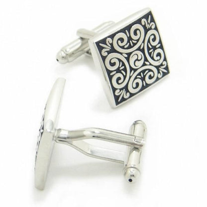 アラベスク・モザイク・デザインのカフス(カフリンクス/カフスボタン)