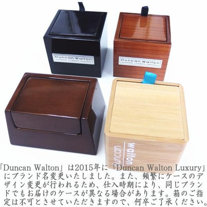 【DuncanWalton】Pooleオープンセンタ・オーバルのブラックカフス(カフリンクス/カフスボタン)