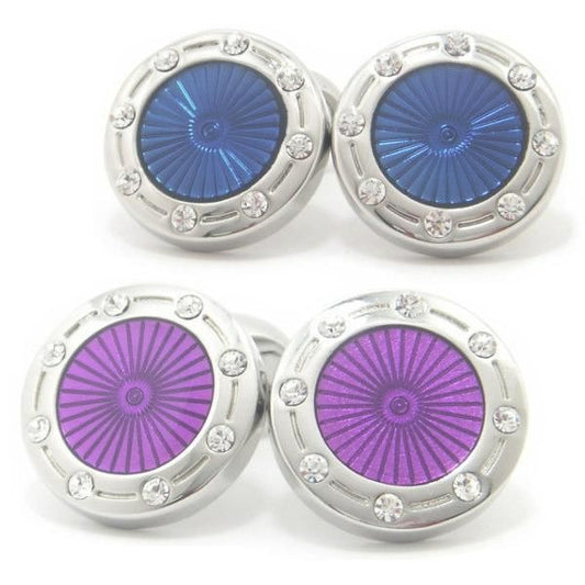 全2色・サンライト×サイドストーンのカフス(カフリンクス/カフスボタン)