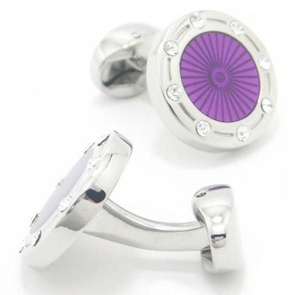 全2色・サンライト×サイドストーンのカフス(カフリンクス/カフスボタン)