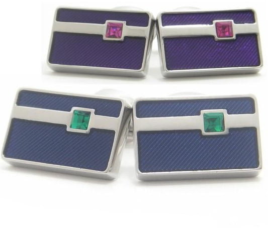 全2色・Pyxisスクゥエアデザインのカフス(カフリンクス/カフスボタン)